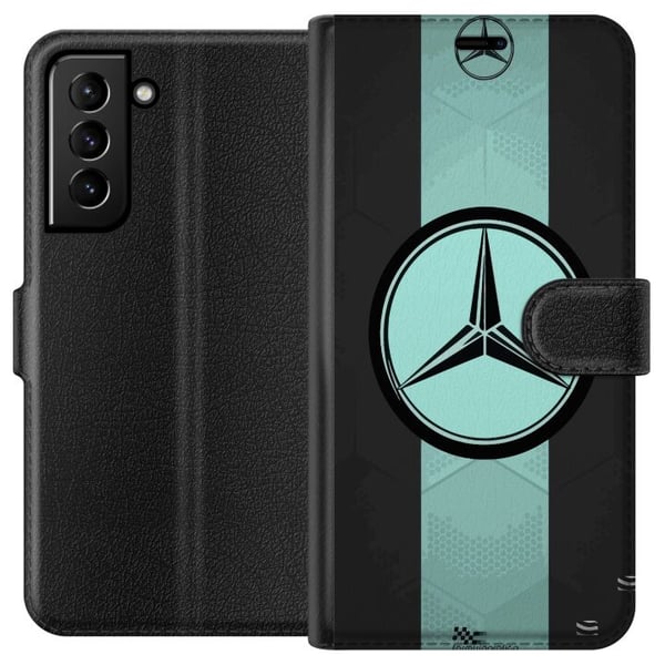 Kompatibelt Lommeboketui til Samsung Galaxy S21+ 5G Mercedes Kompatibelt Lommeboketui til Samsung Galaxy S21+ 5G Mercedes