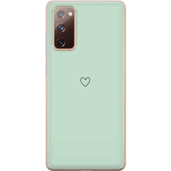 Kompatibel Mobilcover til Samsung Galaxy S20 FE Enkelt Hjerte