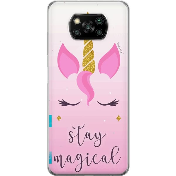 Kompatibelt Mobilskal till Xiaomi Poco X3 NFC Unicorn Face