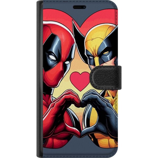 Kompatibelt Plånboksfodral till Samsung Galaxy A32 5G Alla hjärtans dag Wolverine