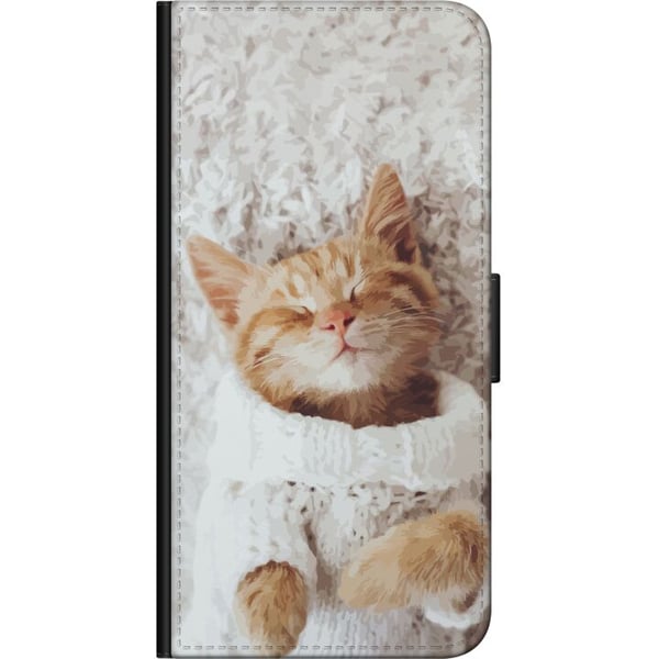Kompatibelt Lommeboketui til Samsung Galaxy A03s Katt