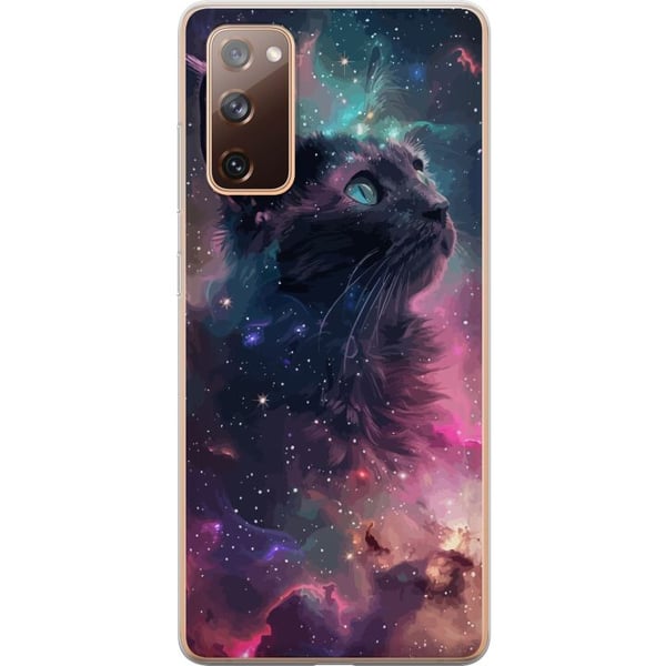 Kompatibelt Mobilskal till Samsung Galaxy S20 FE Katten i Galaxen