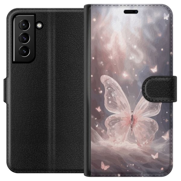 Kompatibelt Lommeboketui til Samsung Galaxy S21+ 5G Fjäril Kompatibelt Lommeboketui til Samsung Galaxy S21+ 5G Fjäril