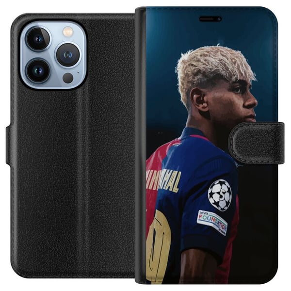 Kompatibelt Plånboksfodral till Apple iPhone 13 Pro Lamine Yamal – Barcelonas Wonderkid i Fokus