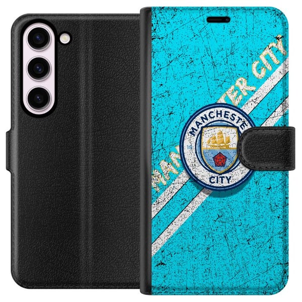 Kompatibel Tegnebogsetui til Samsung Galaxy S23 Manchester City Fodbold Premierklub Kompatibel Tegnebogsetui til Samsung Galaxy S23 Manchester City Fodbold Premierklub