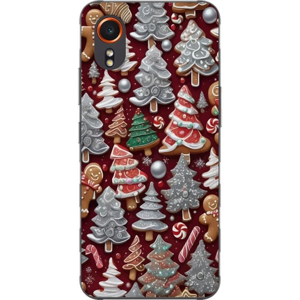 Kompatibelt Mobildeksel til Samsung Galaxy Xcover7 julekaker julekaker pepperkaker grantrær pepperkaker julemotiv polkastang juletre design