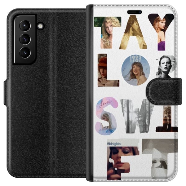 Kompatibel Tegnebogsetui til Samsung Galaxy S21+ 5G Taylor Swift Kompatibel Tegnebogsetui til Samsung Galaxy S21+ 5G Taylor Swift