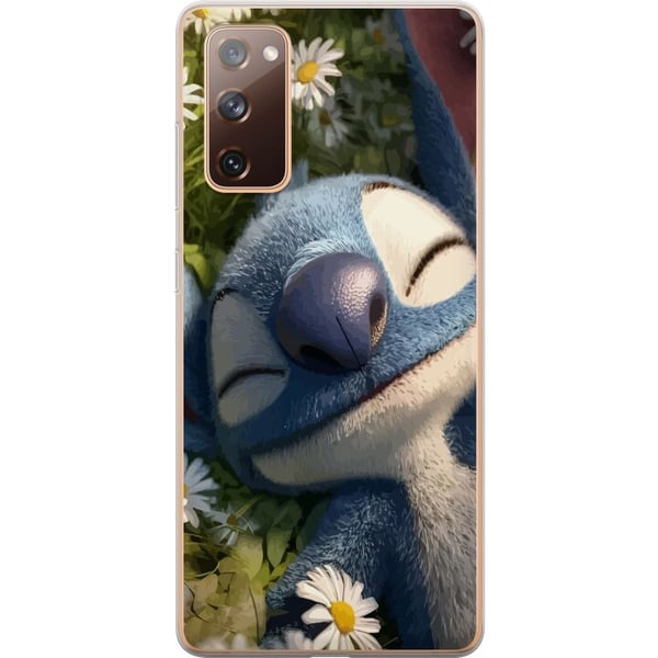 Kompatibel Mobilcover til Samsung Galaxy S20 FE Drilsk blåt fantasivæsen mod mørk baggrund humoristisk udtryk
