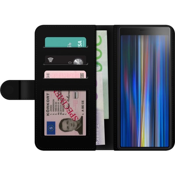 Kompatibel Tegnebogsetui til Sony Xperia 10 Blomster