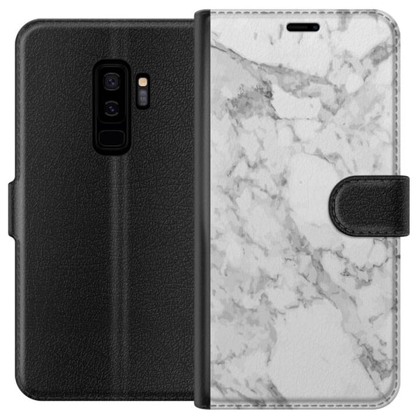 Kompatibelt Lommeboketui til Samsung Galaxy S9+ Marmor Kompatibelt Lommeboketui til Samsung Galaxy S9+ Marmor