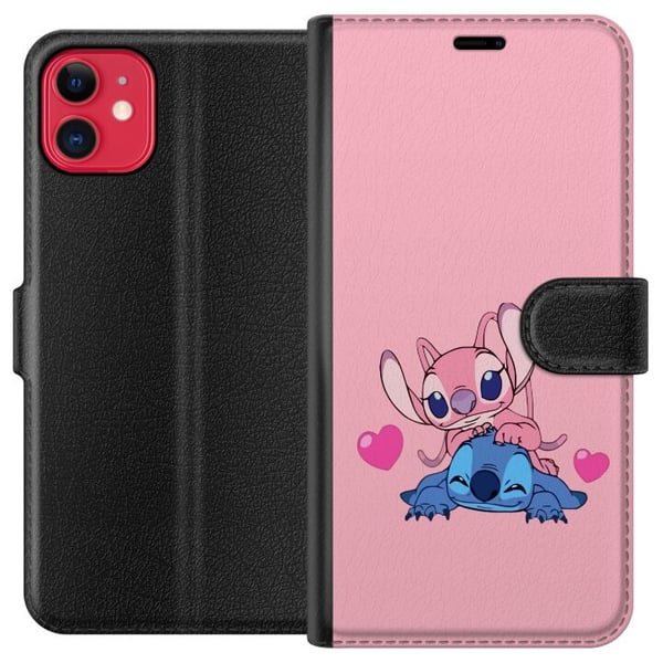Kompatibel Tegnebogsetui til Apple iPhone 11 Valentins Dag Stitch Kompatibel Tegnebogsetui til Apple iPhone 11 Valentins Dag Stitch
