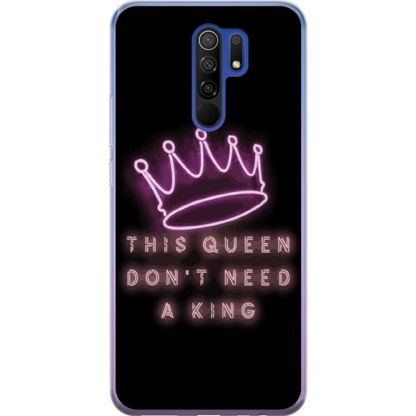 Kompatibelt Mobilskal till Xiaomi Redmi 9 Queen Quote Girl Power Feminist