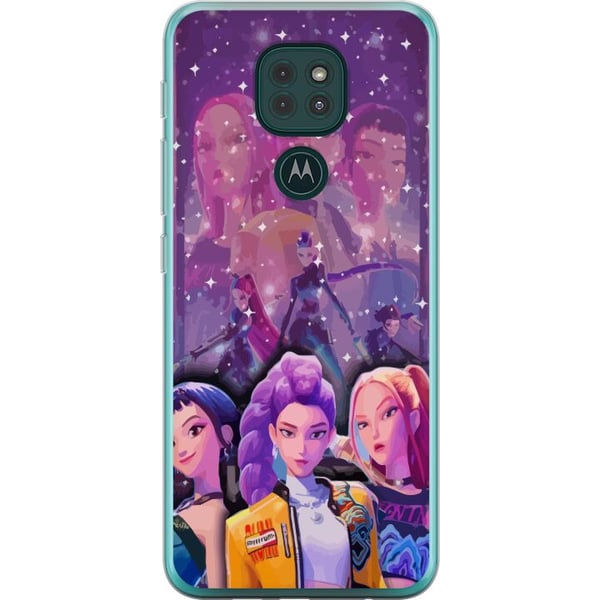 Kompatibel Mobilcover til Motorola Moto G9 Play K-pop-dæmonjægere Zoey Mira Aya Forenet Stjernemagi Kosmisk Energi