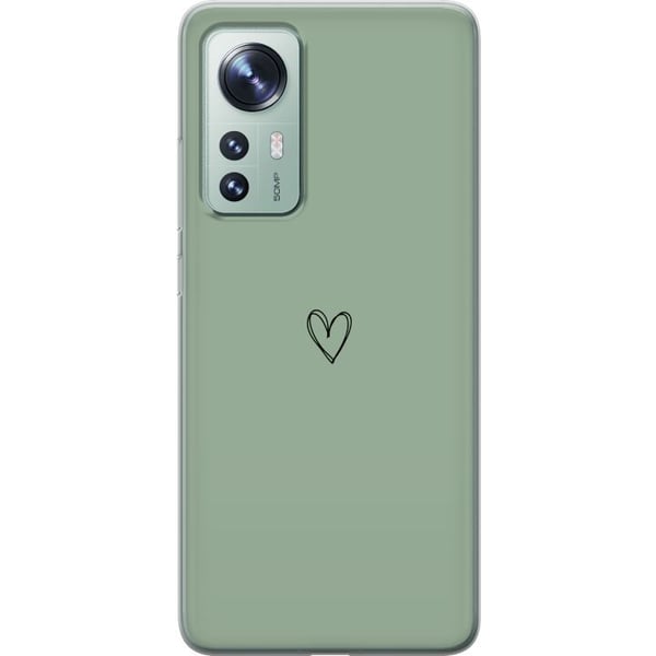 Yhteensopiva Puhelinkuori Xiaomi 12 Sydän Vihreä
