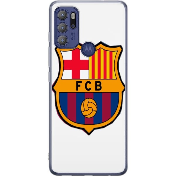 Kompatibel Mobilcover til Motorola Moto G60S FC Barcelona Emblem Fotboll Katalonien Blå Röd Klubblogo