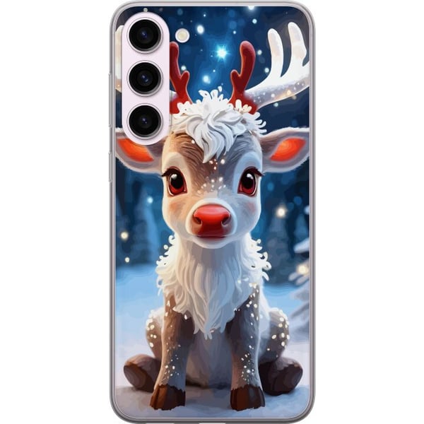 Kompatibel Mobilcover til Samsung Galaxy S23+ Sød rensdyr vinter julemotiv kawaii rensdyr sne lys lys magisk jul sød højtid plakat Kompatibel Mobilcover til Samsung Galaxy S23+ Sød rensdyr vinter julemotiv kawaii rensdyr sne lys lys magisk jul sød højtid plakat