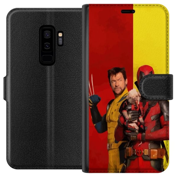 Kompatibelt Lommeboketui til Samsung Galaxy S9+ Deadpool & Wolverine Kompatibelt Lommeboketui til Samsung Galaxy S9+ Deadpool & Wolverine