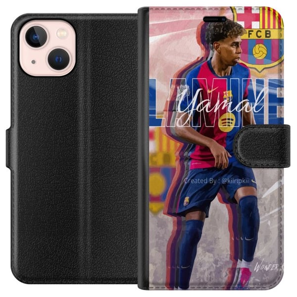 Yhteensopiva Lompakkokotelo Apple iPhone 13 Lamine Yamal FCB