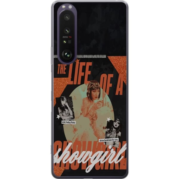 Kompatibel Mobilcover til Sony Xperia 1 III Taylor Swift The Life of a Showgirl – Blå koncertdronning på scenen