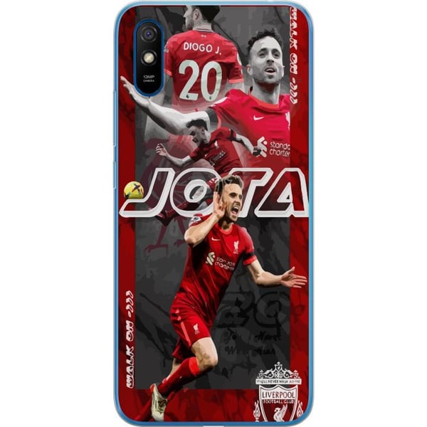 Kompatibel Mobilcover til Xiaomi Redmi 9A Liverpool FC Diogo Jota fodboldplakat Portugal angriber nr. 20 Premier League angriber Reds-fankunst