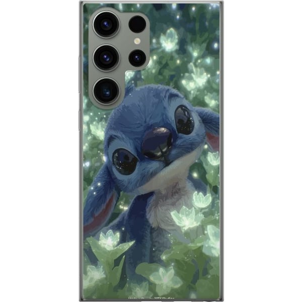 Kompatibel Mobilcover til Samsung Galaxy S23 Ultra Disney Stitch kawaii-figur med blomst Kompatibel Mobilcover til Samsung Galaxy S23 Ultra Disney Stitch kawaii-figur med blomst