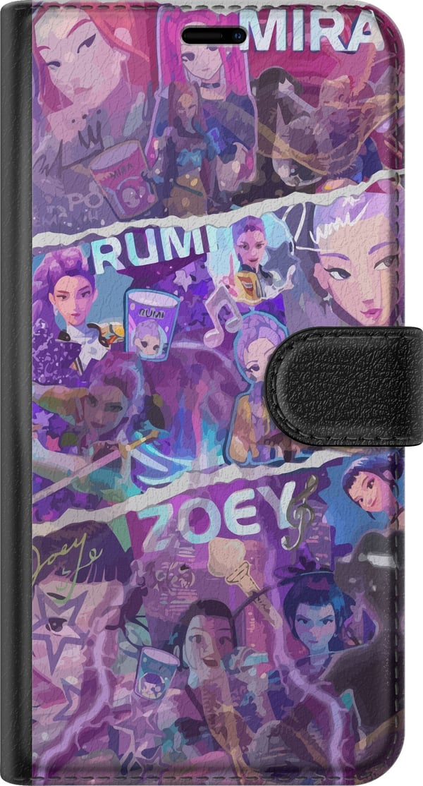 Kompatibel Tegnebogsetui til Samsung Galaxy A33 5G Valorant piger plakat Mira Rumi Zoey Riot Games anime gaming agenter neonstil karakter fanart kuns