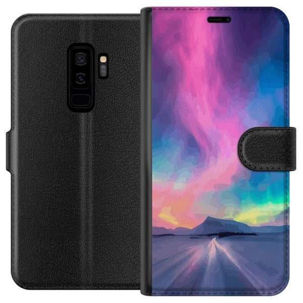 Kompatibelt Plånboksfodral till Samsung Galaxy S9+ Norrsken