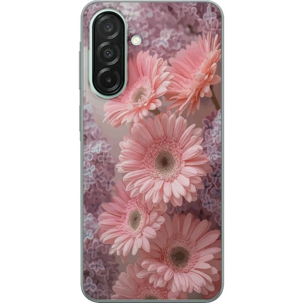 Kompatibel Mobilcover til Samsung Galaxy A26 Lyserøde blomster blomstermønstret design