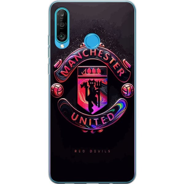 Kompatibelt Mobilskal till Huawei P30 lite Manchester United
