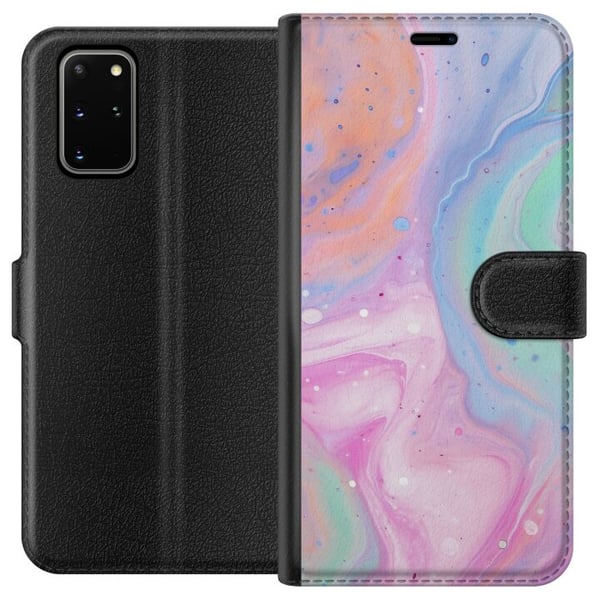Kompatibelt Plånboksfodral till Samsung Galaxy S20+ Pastellmarmor Kompatibelt Plånboksfodral till Samsung Galaxy S20+ Pastellmarmor