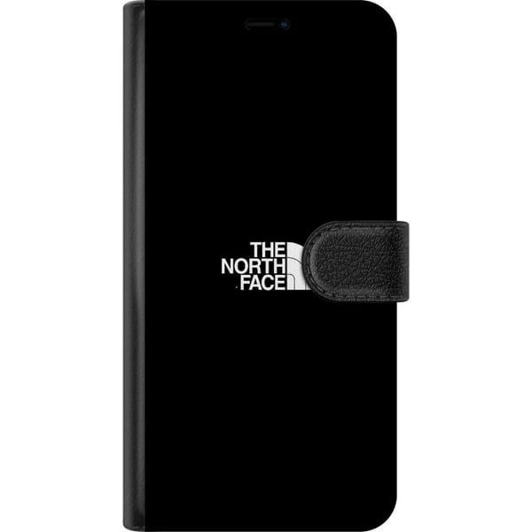 Kompatibel Tegnebogsetui til Apple iPhone 11 The North Face-logo i sort-hvidt, tidløst outdoor-inspireret design, der symboliserer styrke, frihed og