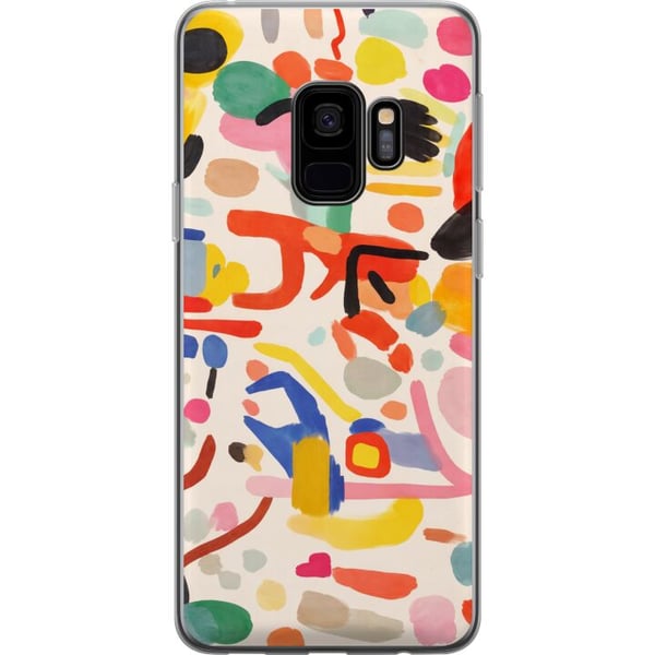 Kompatibelt Mobilskal till Samsung Galaxy S9 Lekfull färgexplosion i modern abstrakt stil Kompatibelt Mobilskal till Samsung Galaxy S9 Lekfull färgexplosion i modern abstrakt stil