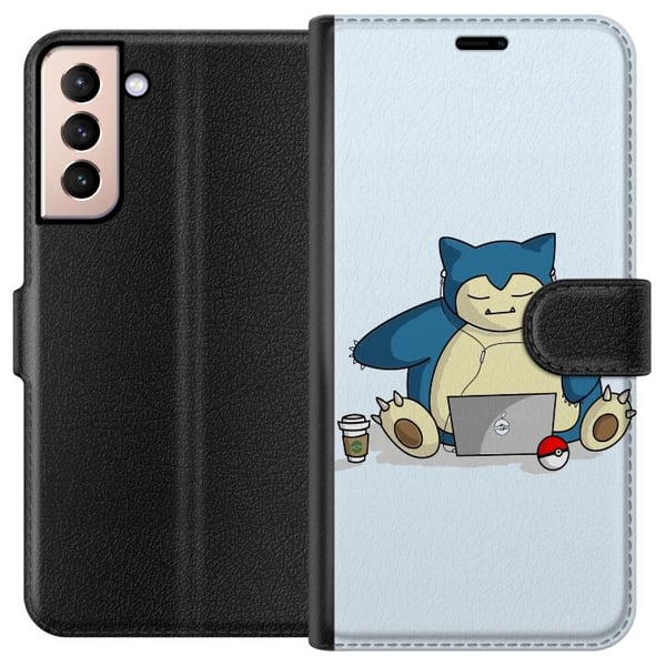 Kompatibel Tegnebogsetui til Samsung Galaxy S21 Pokemon Rolig