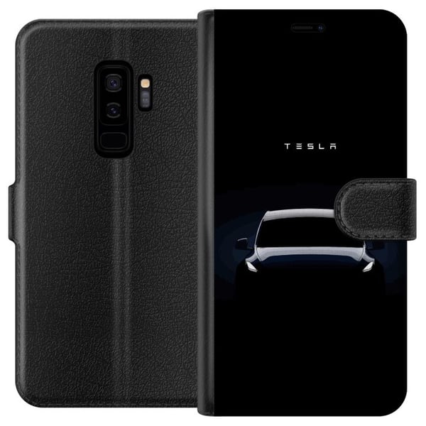 Kompatibelt Lommeboketui til Samsung Galaxy S9+ Tesla Kompatibelt Lommeboketui til Samsung Galaxy S9+ Tesla