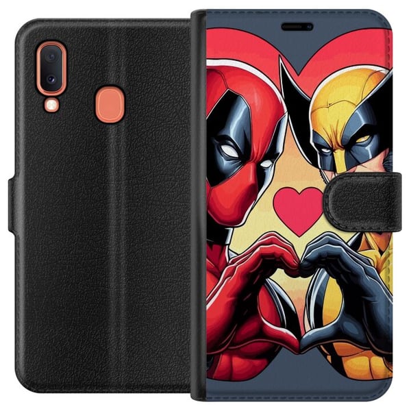 Yhteensopiva Lompakkokotelo Samsung Galaxy A20e Kaikkien sydänten päivä Wolverine