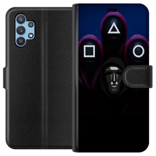 Kompatibelt Plånboksfodral till Samsung Galaxy A32 5G Squid Game Säsong 3 Nya Ikoner Populär Serie TV Motiv Kompatibelt Plånboksfodral till Samsung Galaxy A32 5G Squid Game Säsong 3 Nya Ikoner Populär Serie TV Motiv