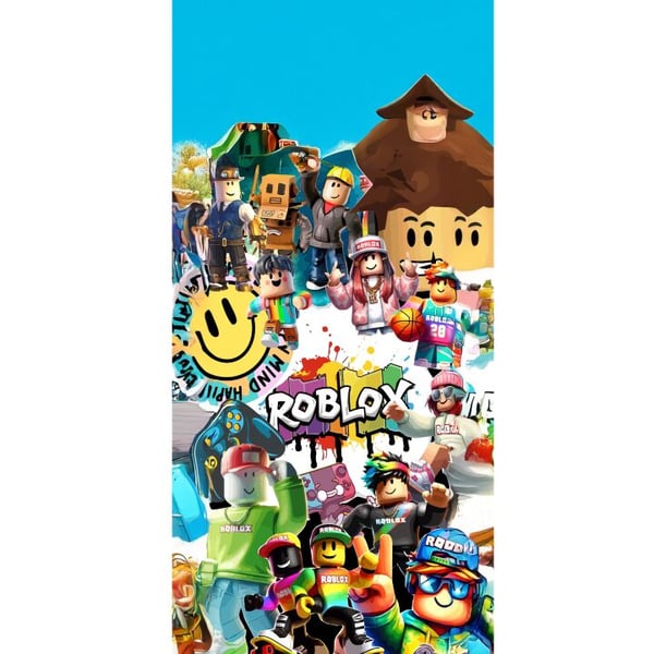 Yhteensopiva Lompakkokotelo Apple iPhone 13 Pro Roblox Party värikäs kuvitus, jossa on pelihahmoja ja pelienergiaa kaikille faneille