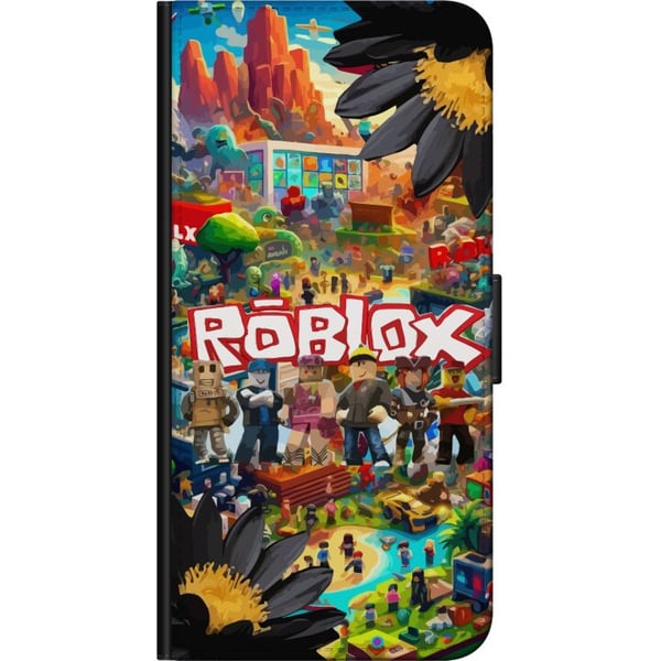 Kompatibelt Lommeboketui til OnePlus 9 Pro Roblox-spillverden med populære karakterer, fargerike miljøer og eventyr – perfekt for barn og unge som el