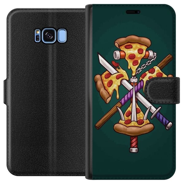 Kompatibelt Plånboksfodral till Samsung Galaxy S8 Pizza Kompatibelt Plånboksfodral till Samsung Galaxy S8 Pizza