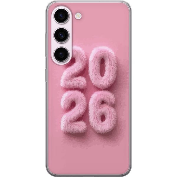 Kompatibel Mobilcover til Samsung Galaxy S23 Lyserødt fluff 2026, tekst i pastel, moderne nytårstrend med blødt design, perfekt til dekoration og per Kompatibel Mobilcover til Samsung Galaxy S23 Lyserødt fluff 2026, tekst i pastel, moderne nytårstrend med blødt design, perfekt til dekoration og per