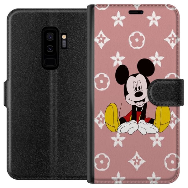 Kompatibelt Plånboksfodral till Samsung Galaxy S9+ Mickey Mouse Kompatibelt Plånboksfodral till Samsung Galaxy S9+ Mickey Mouse