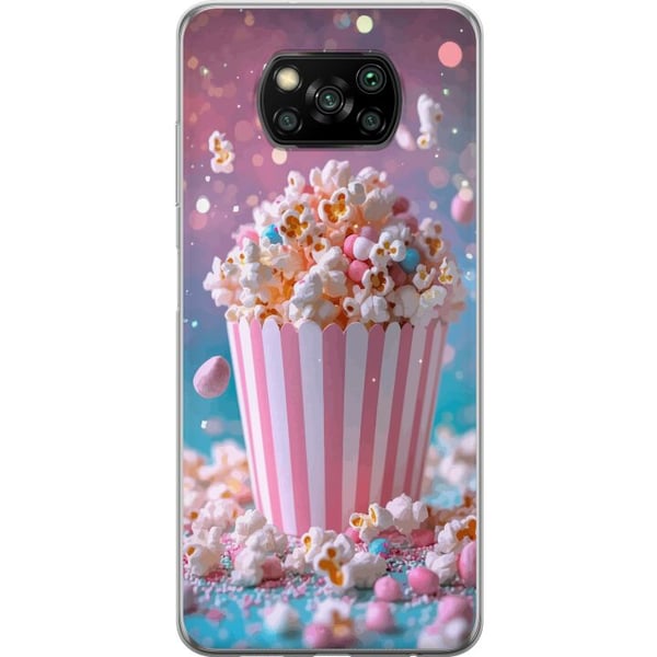 Kompatibel Mobilcover til Xiaomi Poco X3 NFC Retro popcorn design snacks økologisk samlerobjekt