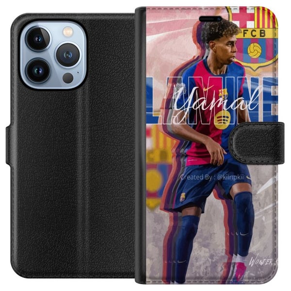 Yhteensopiva Lompakkokotelo Apple iPhone 13 Pro Lamine Yamal FCB Yhteensopiva Lompakkokotelo Apple iPhone 13 Pro Lamine Yamal FCB