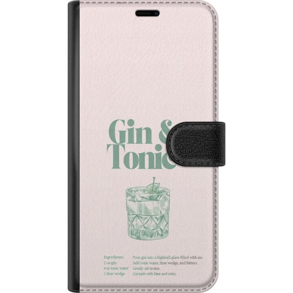 Kompatibelt Lommeboketui til Samsung Galaxy S10 Lite Gin og tonic i stilren retroillustrasjon