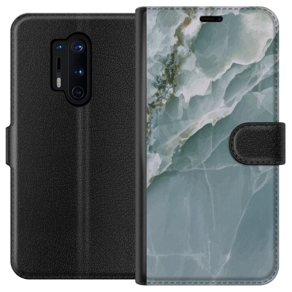 Yhteensopiva Lompakkokotelo OnePlus 8 Pro Marmori Jäävuori