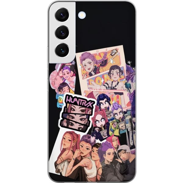 Kompatibelt Mobilskal till Samsung Galaxy S22 5G HuntrX Manga Squad färgstarkt motiv med KPopinspirerade tjejer i tecknad anime stil med stark energi Kompatibelt Mobilskal till Samsung Galaxy S22 5G HuntrX Manga Squad färgstarkt motiv med KPopinspirerade tjejer i tecknad anime stil med stark energi