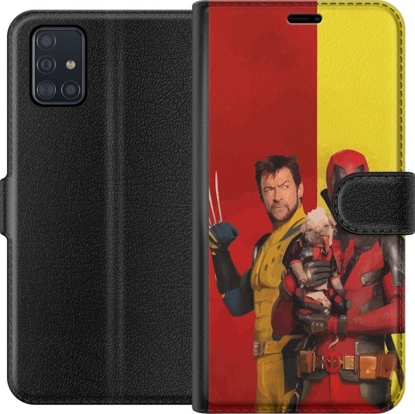 Kompatibel Tegnebogsetui til Samsung Galaxy A51 Deadpool & Wolverine