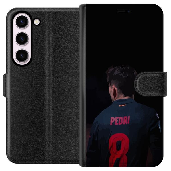 Kompatibelt Lommeboketui til Samsung Galaxy S23 Pedri FC Barcelona Fotball Spansk Midtbanespiller Mål Sportsmotivasjon Fans Barn Ungdom Kompatibelt Lommeboketui til Samsung Galaxy S23 Pedri FC Barcelona Fotball Spansk Midtbanespiller Mål Sportsmotivasjon Fans Barn Ungdom