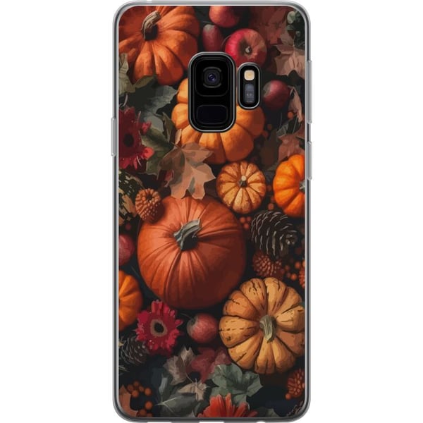 Kompatibelt Mobilskal till Samsung Galaxy S9 Höstmotiv poster pumpkins halloween autumn harvest äpplen rustic dekor blommor fall season design Kompatibelt Mobilskal till Samsung Galaxy S9 Höstmotiv poster pumpkins halloween autumn harvest äpplen rustic dekor blommor fall season design