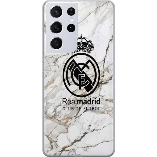 Kompatibelt Mobildeksel til Samsung Galaxy S21 Ultra 5G Real Madrid Kompatibelt Mobildeksel til Samsung Galaxy S21 Ultra 5G Real Madrid